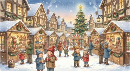 Christmas Market Scene